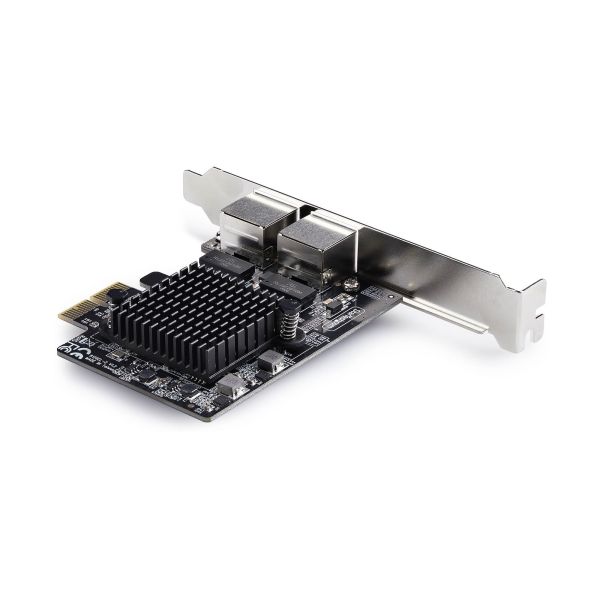 StarTech.com 2-Port 5G Gigabit PCIe Ethernet Adapter Kaart, 5G/2.5G/1G/100M/10M PCI Express Netwerkkaart, Realtek RTL8126, Windows en Linux, TAA Compliant (PR25GR-NETWORK-CARD) StarTech.com 2-Port 5G Gigabit PCIe Ethernet Adapter Kaart, 5G/2.5G/1G/100M/10M PCI Express Netwerkkaart, Realtek RTL8126, Windows en Linux, TAA Compliant (PR25GR-NETWORK-CARD)