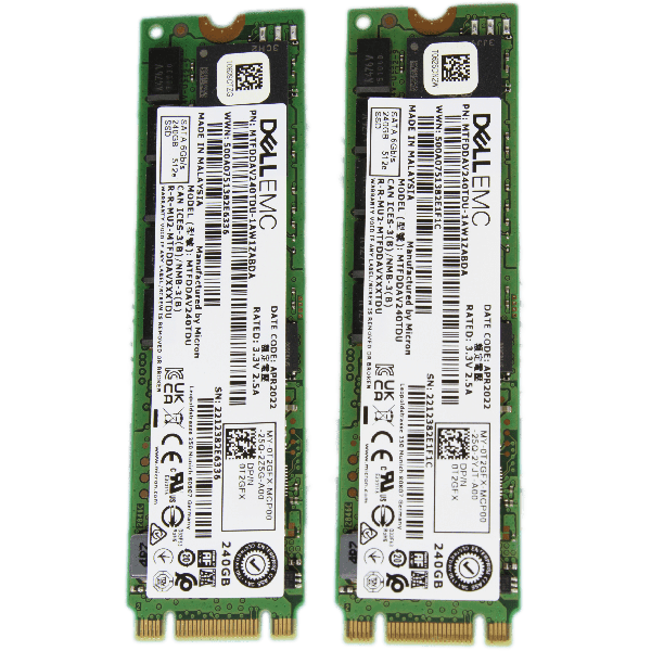 Dell 240GB M.2 6G SATA SSD Refurbished (0T2GFX-RFB)
