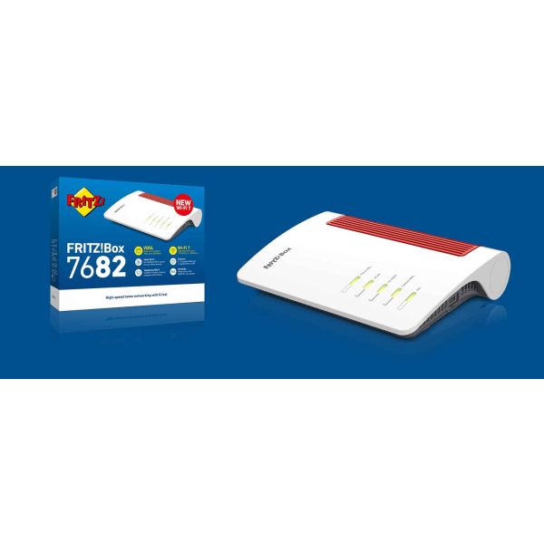 Box 7682 draadloze router 2.5 Gigabit Ethernet Dual-band (2.4 GHz / 5 GHz) Wit (20003063)
