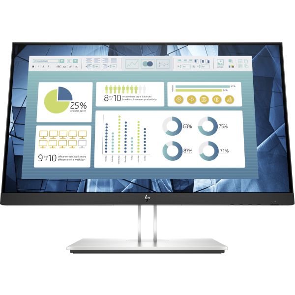 HP E-Series E22 G4 computer monitor 54,6 cm (21.5") 1920 x 1080 Pixels Full HD LCD Zwart, Zilver (9VH72AA#ABB)