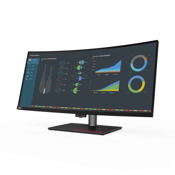 Lenovo ThinkVision P40w-20 LED display 100,8 cm (39.7") 5120 x 2160 Pixels Zwart (62DDGAT6EU)