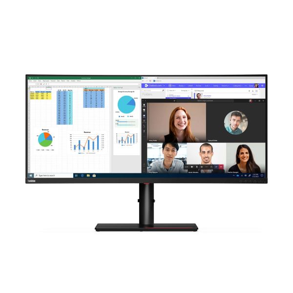 Lenovo ThinkVision P40w-20 LED display 100,8 cm (39.7") 5120 x 2160 Pixels Zwart (62DDGAT6EU)