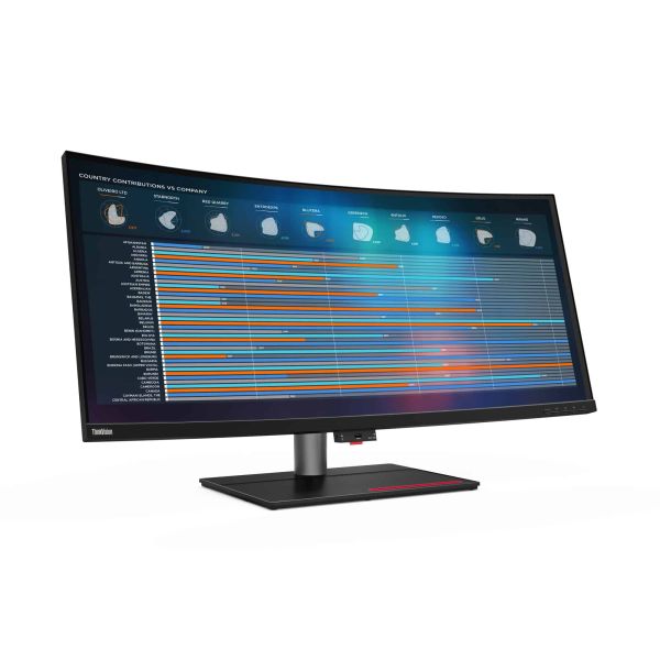 Lenovo ThinkVision P40w-20 LED display 100,8 cm (39.7") 5120 x 2160 Pixels Zwart (62DDGAT6EU)