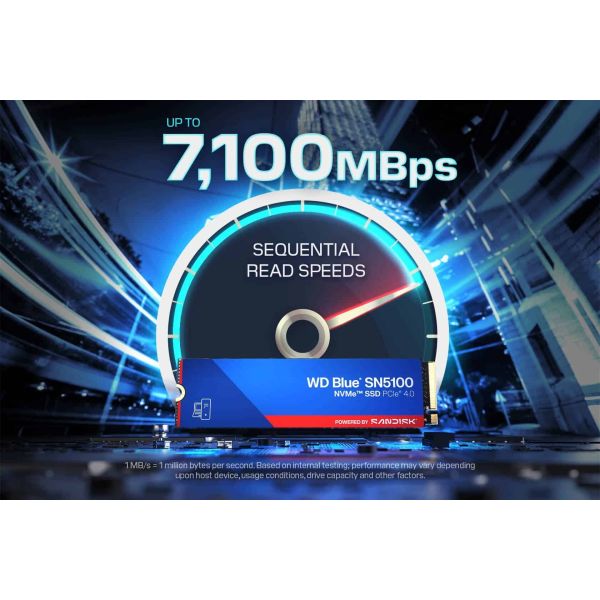 Western Digital Blue SN5100 500GB NVMe SSD PCIe (WDS500G5B0E)