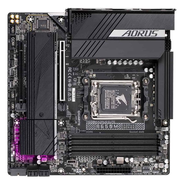 GIGABYTE B650M AORUS ELITE moederbord AMD B650 Socket AM5 ATX (B650M-AORUS ELITE)
