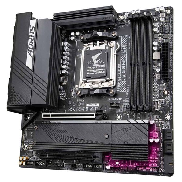GIGABYTE B650M AORUS ELITE moederbord AMD B650 Socket AM5 ATX (B650M-AORUS ELITE) GIGABYTE B650M AORUS ELITE moederbord AMD B650 Socket AM5 ATX (B650M-AORUS ELITE)