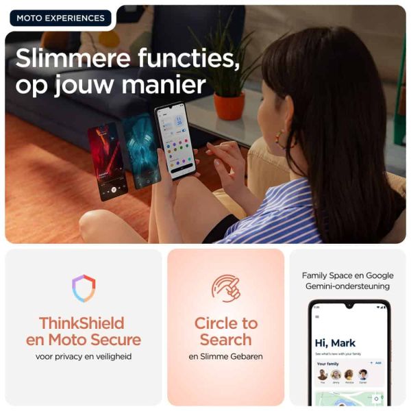 Motorola moto g06 17,5 cm (6.88") Dual SIM Android 15 4G USB Type-C 4 GB 256 GB 5200 mAh Oranje (PBA20012SE)