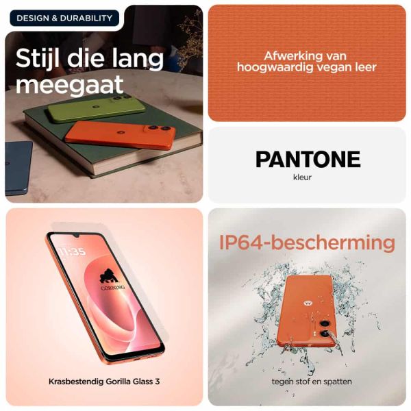 Motorola moto g06 17,5 cm (6.88") Dual SIM Android 15 4G USB Type-C 4 GB 256 GB 5200 mAh Oranje (PBA20012SE) Motorola moto g06 17,5 cm (6.88") Dual SIM Android 15 4G USB Type-C 4 GB 256 GB 5200 mAh Oranje (PBA20012SE)