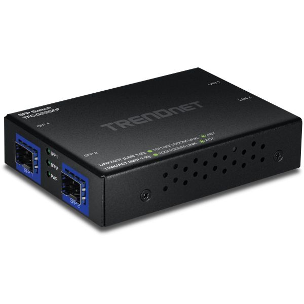 TRENDnet 4-PORT GIGABIT SWITCH WITH - Switch - 1 Gbps (TFC-G22SFP) (TFC-G22SFP)