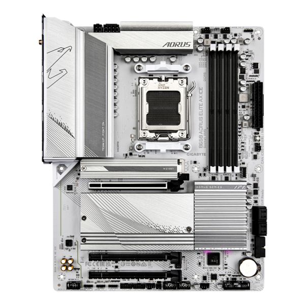 GIGABYTE B650 AORUS ELITE AX ICE moederbord AMD B650 Socket AM5 ATX (B650 A ELITE AX ICE)