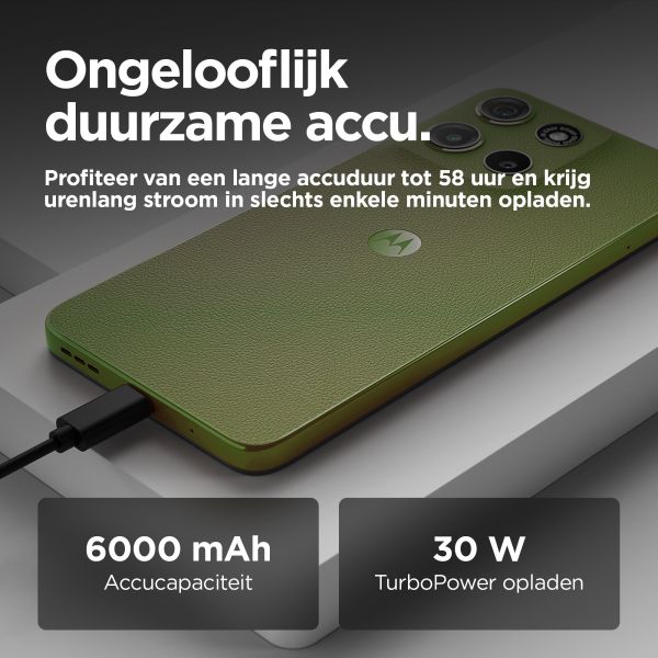 Motorola moto g15 power 17,1 cm (6.72") Dual SIM Android 15 4G USB Type-C 8 GB 256 GB 6000 mAh Groen (PB6G0004SE)