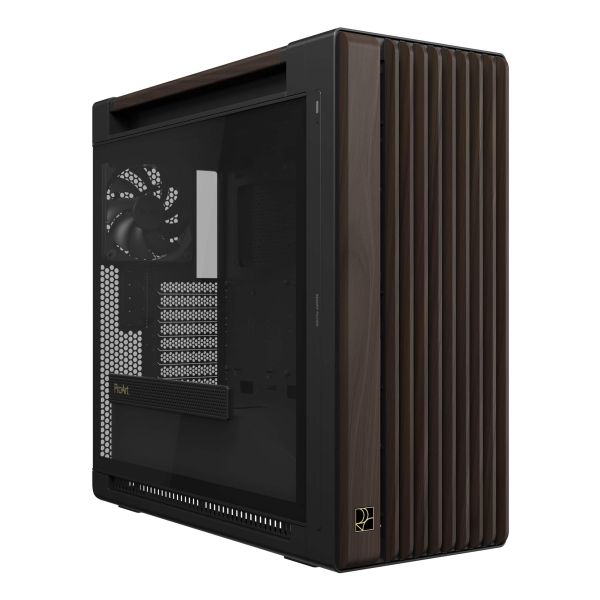 ASUS ProArt PA602 Wood Edition Modern Black - Tempered Glass Panel Midi Tower Zwart, Hout (90DC00J0-B09030)