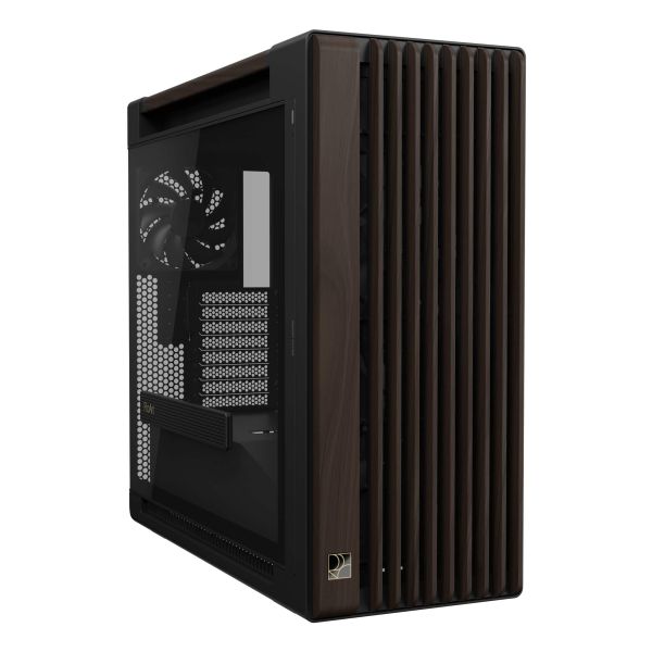ASUS ProArt PA602 Wood Edition Modern Black - Tempered Glass Panel Midi Tower Zwart, Hout (90DC00J0-B09030)