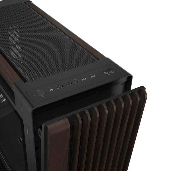 ASUS ProArt PA602 Wood Edition Modern Black - Tempered Glass Panel Midi Tower Zwart, Hout (90DC00J0-B09030)