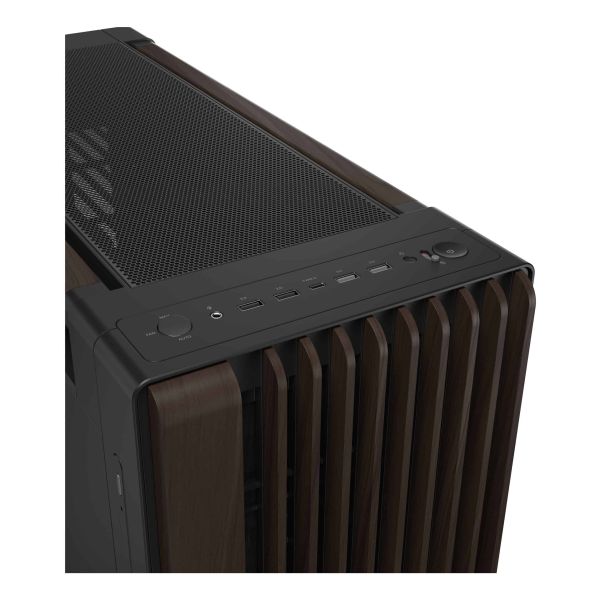 ASUS ProArt PA602 Wood Edition Modern Black - Metal Panel Midi Tower Zwart, Hout (90DC00J0-B09040)