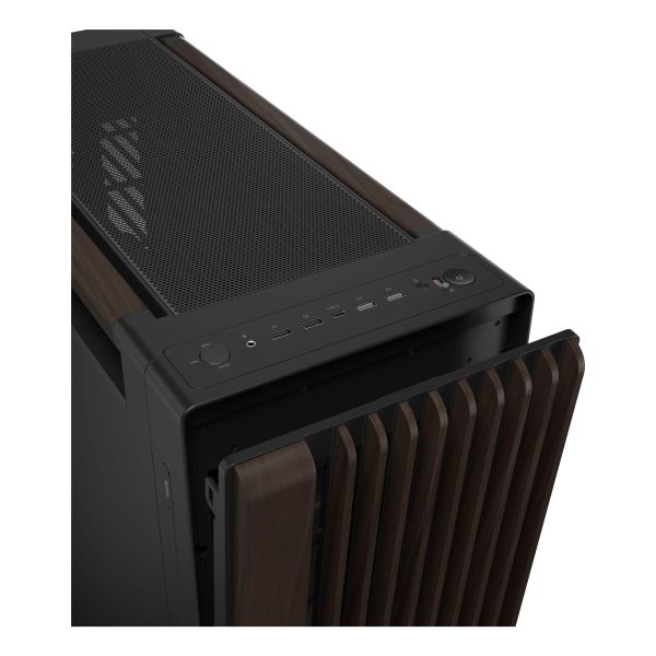 ASUS ProArt PA602 Wood Edition Modern Black - Metal Panel Midi Tower Zwart, Hout (90DC00J0-B09040)