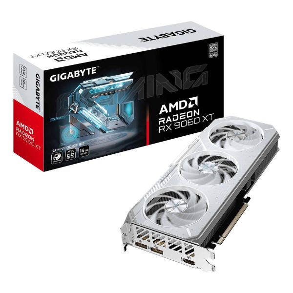 GIGABYTE GAMING Radeon RX 9060 XT OC ICE AMD 16 GB GDDR6 (GV-R906XGAMINGOCICE-16GD)