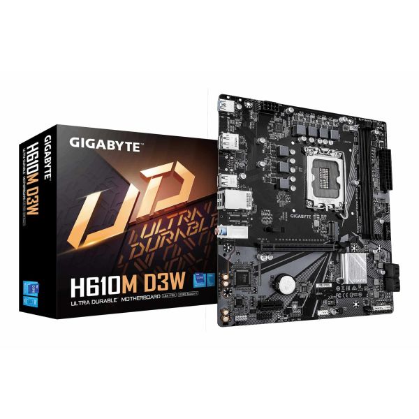 GIGABYTE H610M D3W moederbord Intel H610 LGA 1700 micro ATX (H610M D3W)
