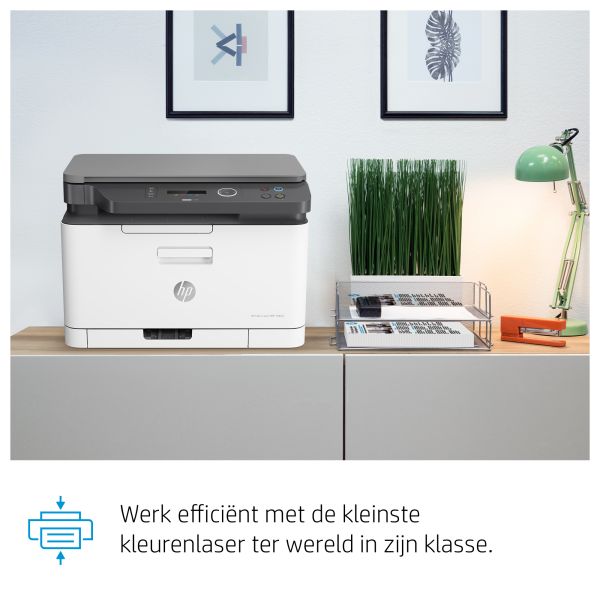 HP Color Laser Laser 178nw Draadloos Multifunction Kleur Printer, Kopieerapparaat, scanner; dubbelzijdig