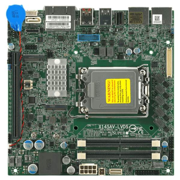 Super Micro X14SAV-TLN4F Mainboard Flex-ATX Socket 1851 (MBD-X14SAV-TLN4F)