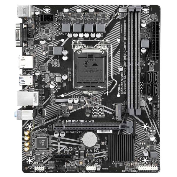 GIGABYTE H510M S2H V3 moederbord Intel H470 Express LGA 1200 (Socket H5) micro ATX (H510M S2H V3) GIGABYTE H510M S2H V3 moederbord Intel H470 Express LGA 1200 (Socket H5) micro ATX (H510M S2H V3)
