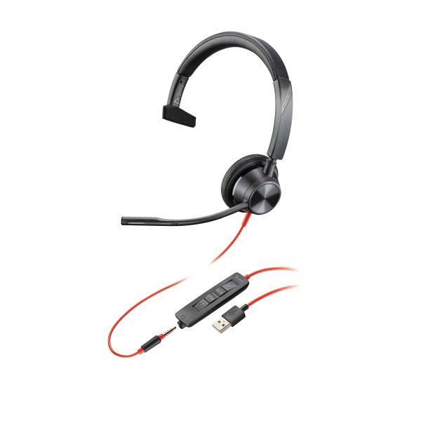 HP Poly Poly Blackwire 3315 Microsoft Teams Certified USB-A Headset (76J13AA)