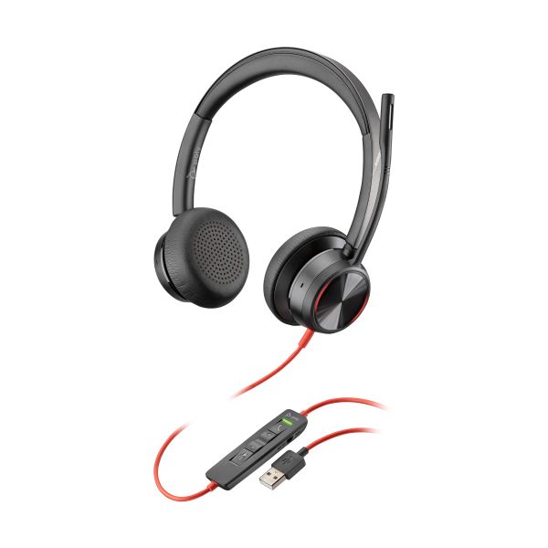 HP Poly Poly Blackwire 8225 USB-A Headset (772K2AA) HP Poly Poly Blackwire 8225 USB-A Headset