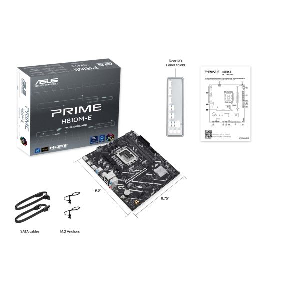 ASUS PRIME H810M-E-CSM Intel H810 LGA 1851 (Socket V1) micro ATX (90MB1N20-M0EAYC)