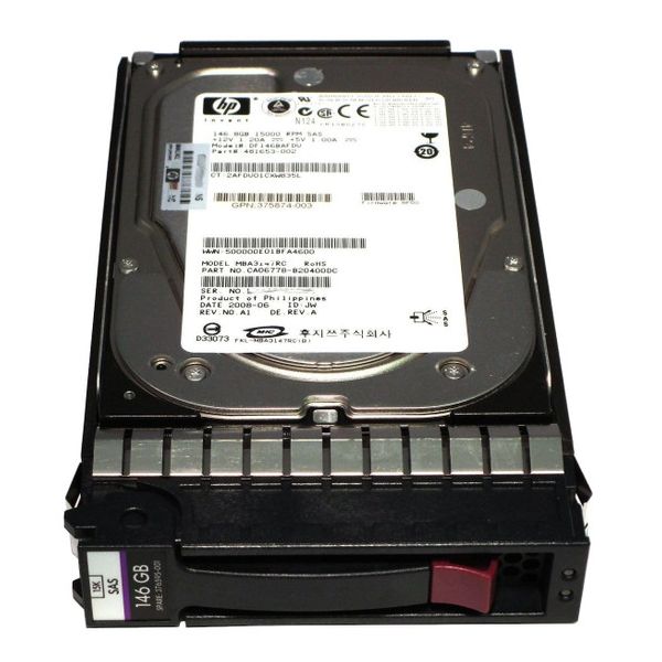 HP 146GB 15K SAS 3.5" HDD Refurbished (454228-001-RFB)