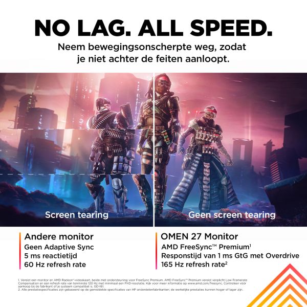 OMEN by HP 27 inch FHD 165 Hz gaming monitor - OMEN 27 (780F9E9)