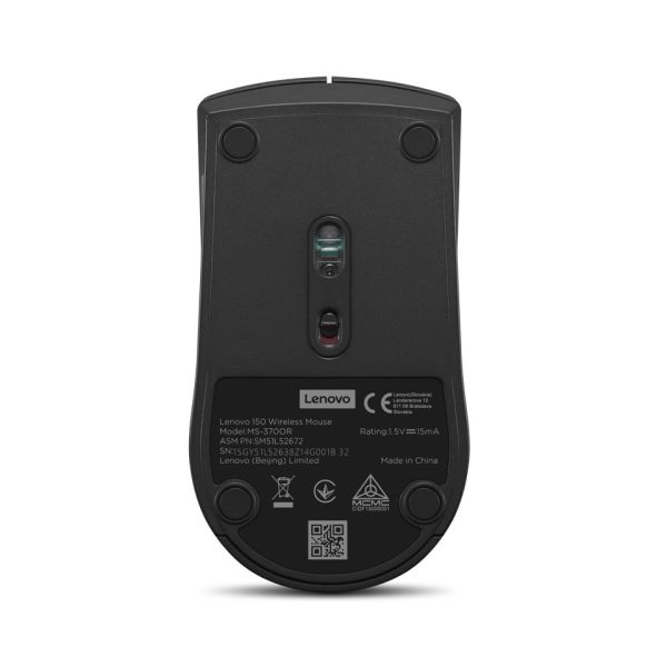 Lenovo 150 muis Kantoor Ambidextrous RF Draadloos Optisch 1000 DPI (GY51L52638) Lenovo 150 muis Kantoor Ambidextrous RF Draadloos Optisch 1000 DPI (GY51L52638)