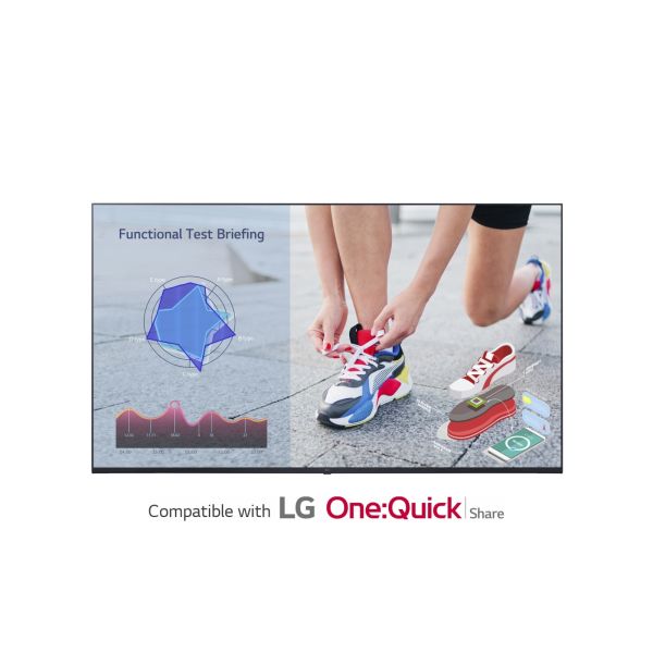 LG 55UL3J-M beeldkrant Digitale signage flatscreen 139,7 cm (55") LCD Wifi 400 cd/m² 4K Ultra HD Blauw WebOS 16/7 (55UL3J-M.AEU)