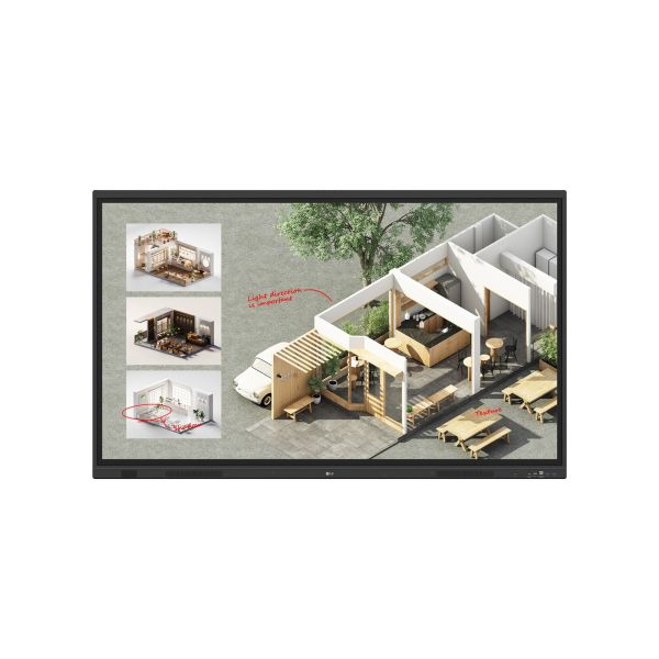 LG CreateBoard Standard interactief whiteboard 165,1 cm (65") 3840 x 2160 Pixels Touchscreen Zwart (65TR3DQ-B)