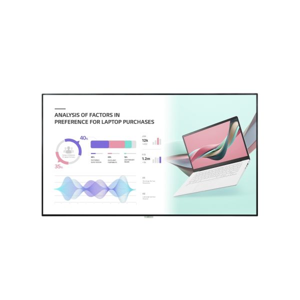 LG 98UH5J-H beeldkrant Digitale signage flatscreen 2,49 m (98") LCD Wifi 500 cd/m² 4K Ultra HD Zwart WebOS 24/7 (98UH5J-H.AEU)