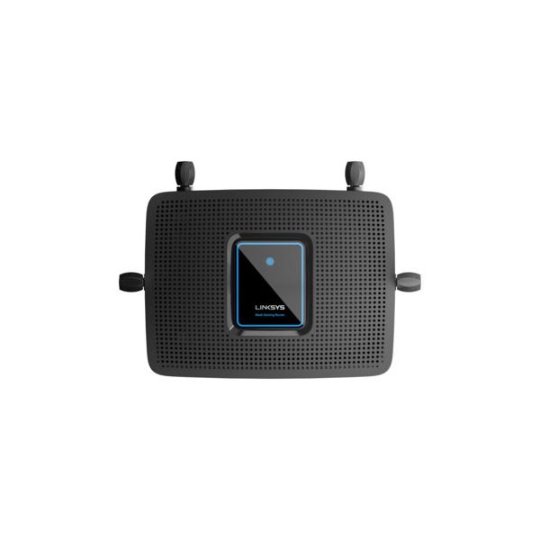 Linksys MR9000-UK draadloze router Gigabit Ethernet Tri-band (2.4 GHz / 5 GHz / 5 GHz) Zwart (MR9000-UK) Linksys MR9000-UK draadloze router Gigabit Ethernet Tri-band (2.4 GHz / 5 GHz / 5 GHz) Zwart (MR9000-UK)