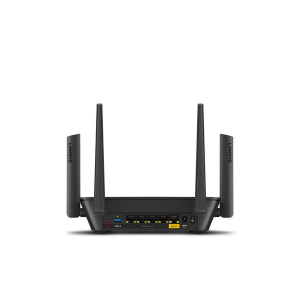 Linksys MR9000-UK draadloze router Gigabit Ethernet Tri-band (2.4 GHz / 5 GHz / 5 GHz) Zwart (MR9000-UK) Linksys MR9000-UK draadloze router Gigabit Ethernet Tri-band (2.4 GHz / 5 GHz / 5 GHz) Zwart (MR9000-UK)