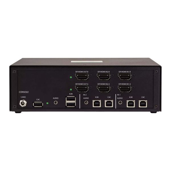 StarTech.com Secure 2-Port Dual-Monitor KVM Switch, HDMI of DisplayPort, 4K 60Hz, NIAP 4.0 Gecertificeerde Desktop KVM, Metalen Behuizing, CAC Poort, Made in USA (CK4-HP202C) StarTech.com Secure 2-Port Dual-Monitor KVM Switch, HDMI of DisplayPort, 4K 60Hz, NIAP 4.0 Gecertificeerde Desktop KVM, Metalen Behuizing, CAC Poort, Made in USA (CK4-HP202C)