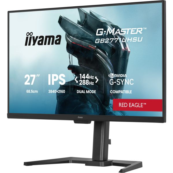 iiyama G-MASTER GB2771UHSU-B1 computer monitor 68,6 cm (27") 3840 x 2160 Pixels 4K Ultra HD LED Zwart (GB2771UHSU-B1) iiyama G-MASTER GB2771UHSU-B1 computer monitor 68,6 cm (27") 3840 x 2160 Pixels Zwart (GB2771UHSU-B1)
