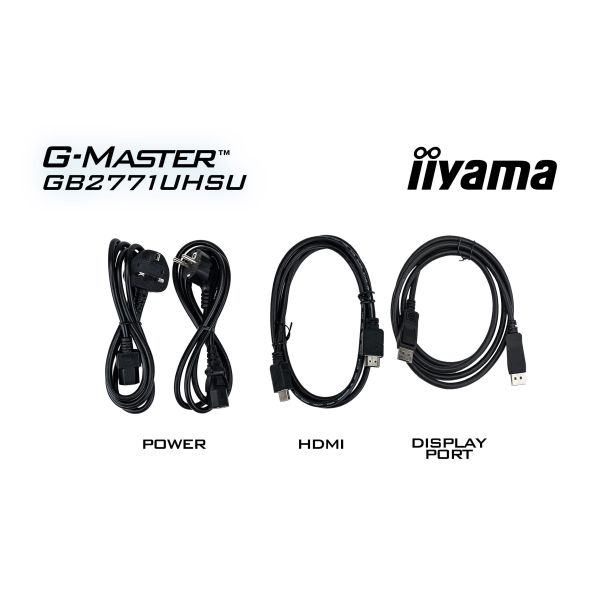 iiyama G-MASTER GB2771UHSU-B1 computer monitor 68,6 cm (27") 3840 x 2160 Pixels Zwart (GB2771UHSU-B1)