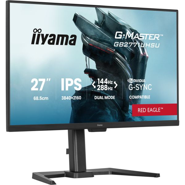 iiyama G-MASTER GB2771UHSU-B1 computer monitor 68,6 cm (27") 3840 x 2160 Pixels 4K Ultra HD LED Zwart (GB2771UHSU-B1) iiyama G-MASTER GB2771UHSU-B1 computer monitor 68,6 cm (27") 3840 x 2160 Pixels Zwart (GB2771UHSU-B1)