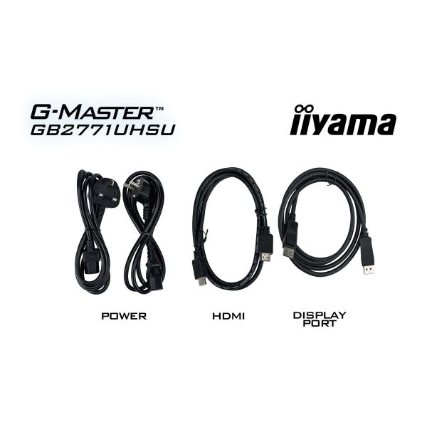 iiyama G-MASTER GB2771UHSU-B1 computer monitor 68,6 cm (27") 3840 x 2160 Pixels 4K Ultra HD LED Zwart (GB2771UHSU-B1)