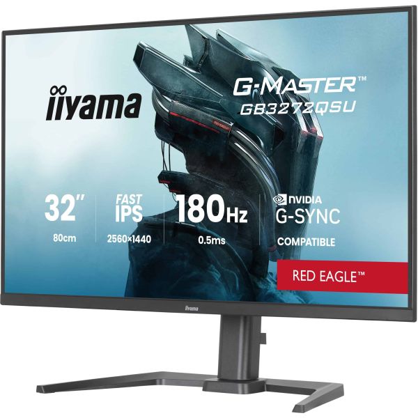 iiyama G-MASTER GB3272QSU-B1 computer monitor 80 cm (31.5") 2560 x 1440 Pixels Quad HD LED Zwart (GB3272QSU-B1)
