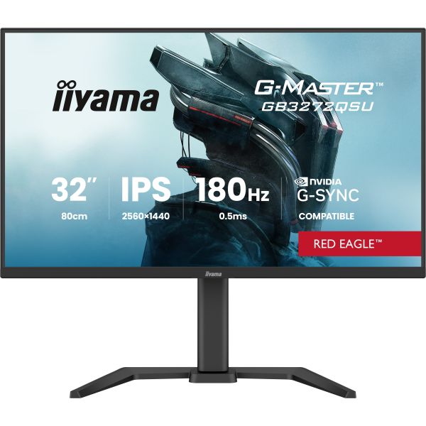 iiyama G-MASTER GB3272QSU-B1 computer monitor 80 cm (31.5") 2560 x 1440 Pixels Quad HD Zwart (GB3272QSU-B1) iiyama G-MASTER GB3272QSU-B1 computer monitor 80 cm (31.5") 2560 x 1440 Pixels Quad HD Zwart (GB3272QSU-B1)