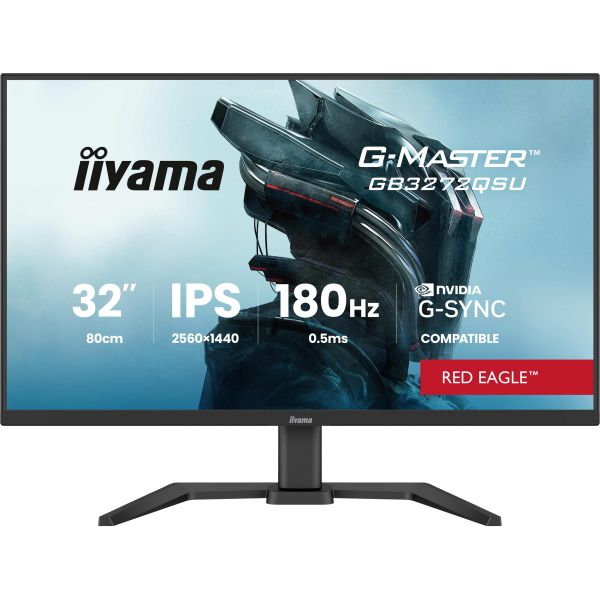 iiyama G-MASTER GB3272QSU-B1 computer monitor 80 cm (31.5") 2560 x 1440 Pixels Quad HD Zwart (GB3272QSU-B1)