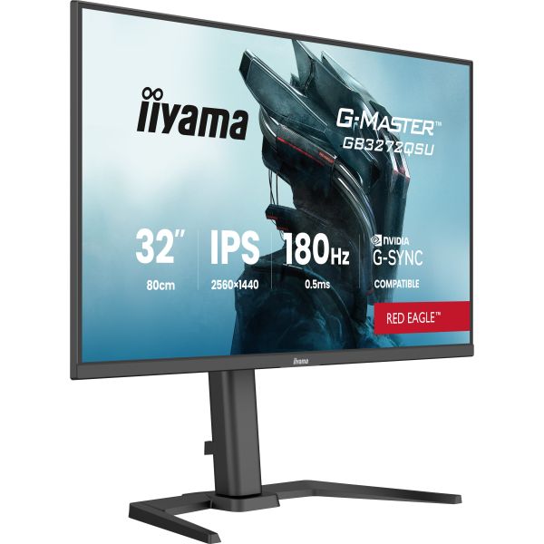 iiyama G-MASTER GB3272QSU-B1 computer monitor 80 cm (31.5") 2560 x 1440 Pixels Quad HD Zwart (GB3272QSU-B1) iiyama G-MASTER GB3272QSU-B1 computer monitor 80 cm (31.5") 2560 x 1440 Pixels Quad HD Zwart (GB3272QSU-B1)
