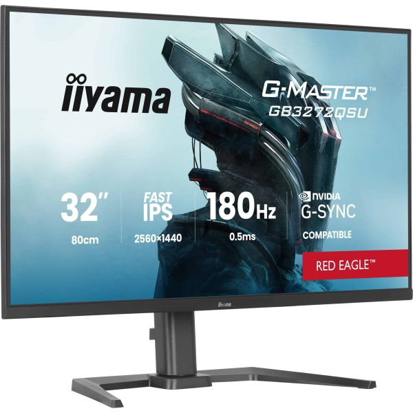 iiyama G-MASTER GB3272QSU-B1 computer monitor 80 cm (31.5") 2560 x 1440 Pixels Quad HD LED Zwart (GB3272QSU-B1)