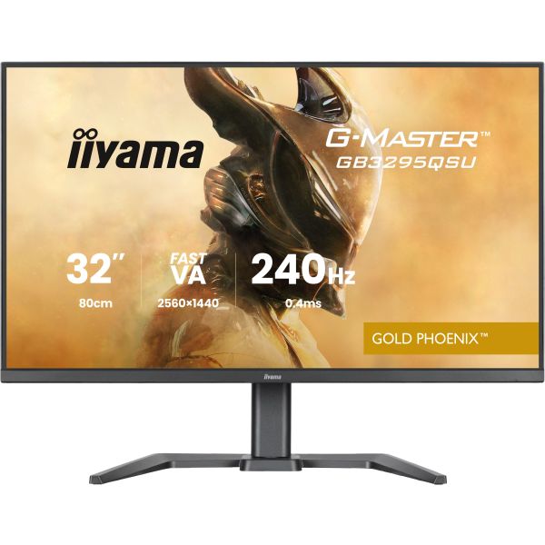 iiyama G-MASTER GB3295QSU-B1 computer monitor 80 cm (31.5") 2560 x 1440 Pixels Quad HD LED Zwart (GB3295QSU-B1)