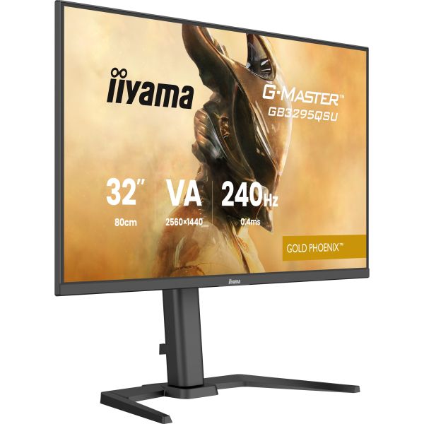 iiyama G-MASTER GB3295QSU-B1 computer monitor 80 cm (31.5") 2560 x 1440 Pixels Quad HD Zwart (GB3295QSU-B1) iiyama G-MASTER GB3295QSU-B1 computer monitor 80 cm (31.5") 2560 x 1440 Pixels Quad HD Zwart (GB3295QSU-B1)