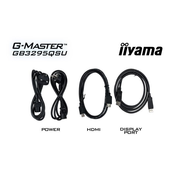 iiyama G-MASTER GB3295QSU-B1 computer monitor 80 cm (31.5") 2560 x 1440 Pixels Quad HD Zwart (GB3295QSU-B1) iiyama G-MASTER GB3295QSU-B1 computer monitor 80 cm (31.5") 2560 x 1440 Pixels Quad HD Zwart (GB3295QSU-B1)