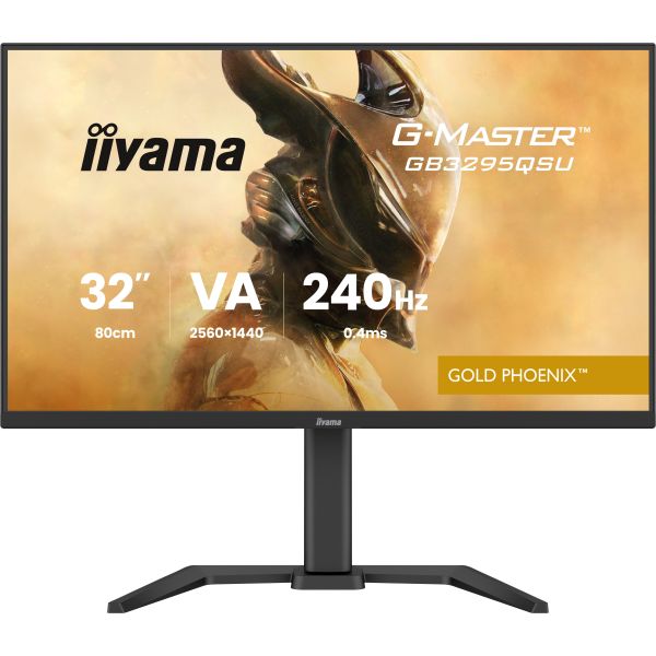 iiyama G-MASTER GB3295QSU-B1 computer monitor 80 cm (31.5") 2560 x 1440 Pixels Quad HD Zwart (GB3295QSU-B1) iiyama G-MASTER GB3295QSU-B1 computer monitor 80 cm (31.5") 2560 x 1440 Pixels Quad HD Zwart (GB3295QSU-B1)